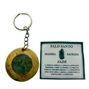 Llavero Palo Santo Jade