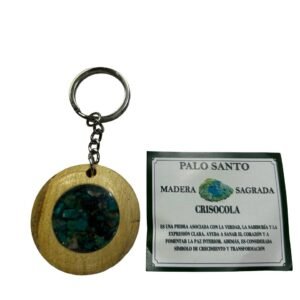 Llavero Palo Santo Crisocola