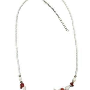 Collar Estrellas de Mar y Caracoles con Piedra Coralina