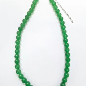 Collar Cuarzo Verde Cuentas 8mm Ajustable