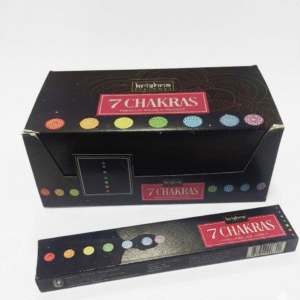 Incienso Krishna 7 Chakras Premium Rectangular 12 Unidades