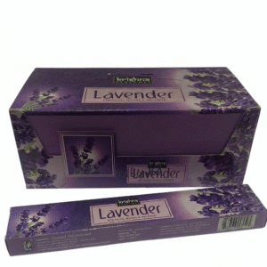 Incienso Krishna Lavanda Caja Rectangular 12 Unidades