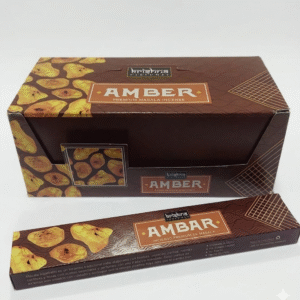 Incienso Krishna Caja Rectangular Ámbar 12 Unidades