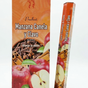 Incienso Pradhan Manzana Canela Y Clavo Hexagonal 6 Unidades