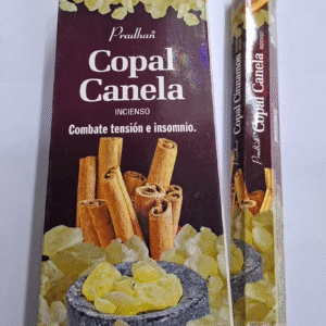 Incienso Pradhan Copal Canela Hexagonal 6 Unidades